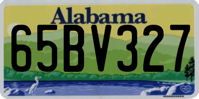 AL license plate 65BV327