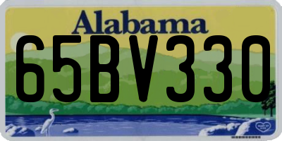 AL license plate 65BV330