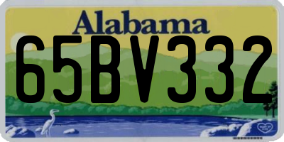 AL license plate 65BV332