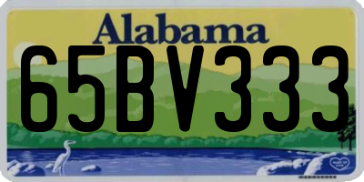 AL license plate 65BV333