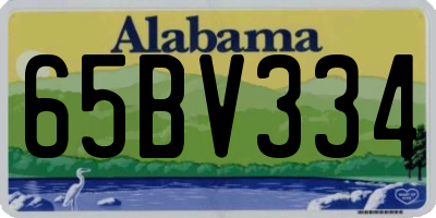 AL license plate 65BV334