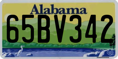 AL license plate 65BV342