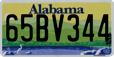 AL license plate 65BV344