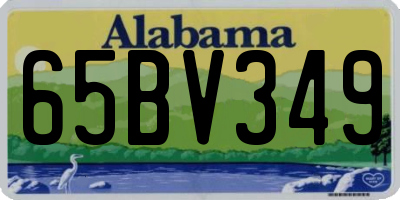 AL license plate 65BV349