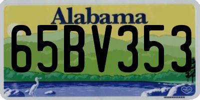 AL license plate 65BV353