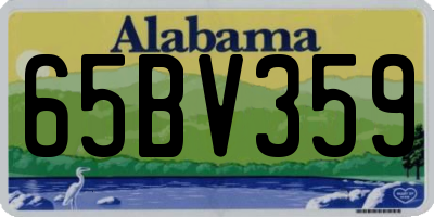 AL license plate 65BV359
