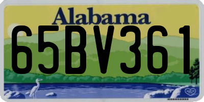 AL license plate 65BV361