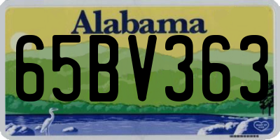 AL license plate 65BV363
