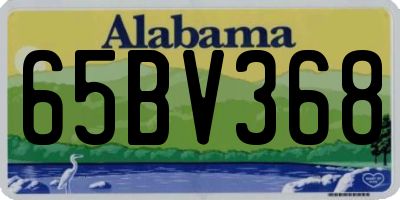 AL license plate 65BV368