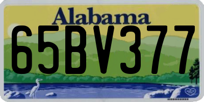 AL license plate 65BV377