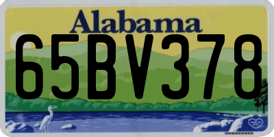AL license plate 65BV378