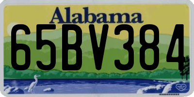 AL license plate 65BV384