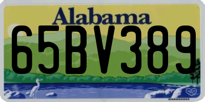 AL license plate 65BV389