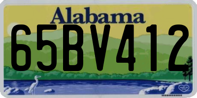 AL license plate 65BV412