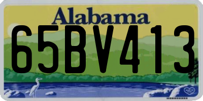 AL license plate 65BV413