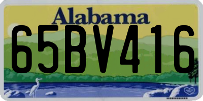 AL license plate 65BV416