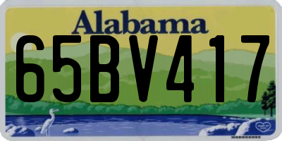 AL license plate 65BV417