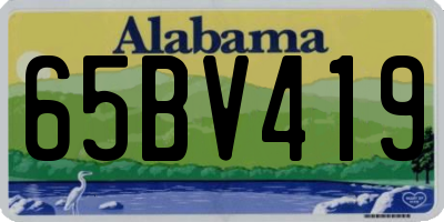 AL license plate 65BV419