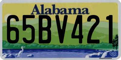 AL license plate 65BV421