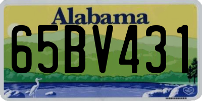 AL license plate 65BV431