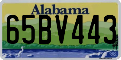 AL license plate 65BV443