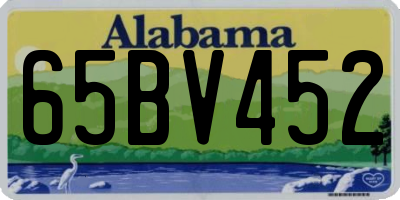 AL license plate 65BV452