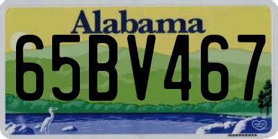 AL license plate 65BV467