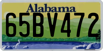 AL license plate 65BV472