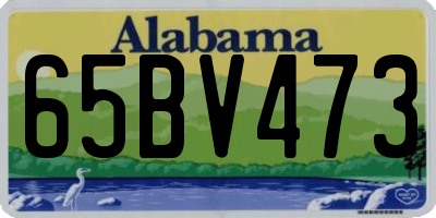 AL license plate 65BV473