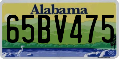 AL license plate 65BV475