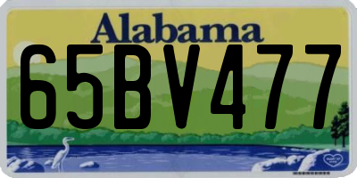 AL license plate 65BV477