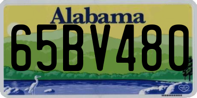 AL license plate 65BV480