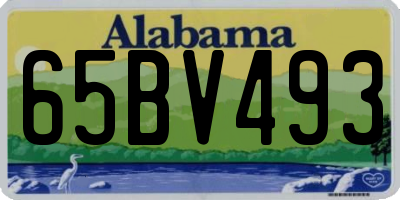 AL license plate 65BV493