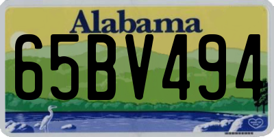 AL license plate 65BV494