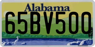 AL license plate 65BV500