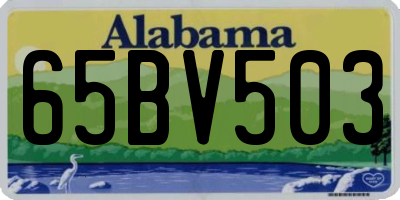 AL license plate 65BV503
