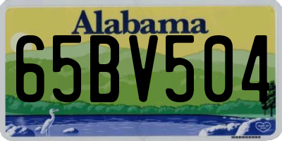 AL license plate 65BV504