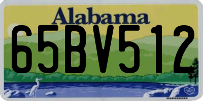 AL license plate 65BV512