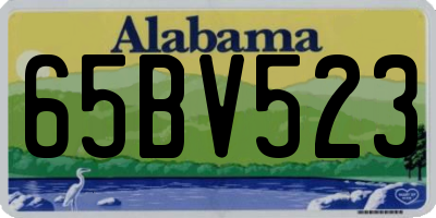 AL license plate 65BV523