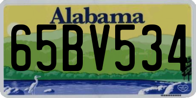 AL license plate 65BV534