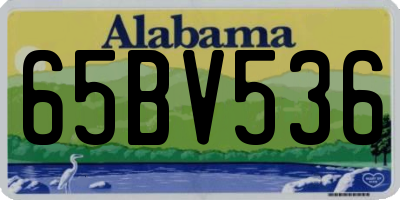 AL license plate 65BV536