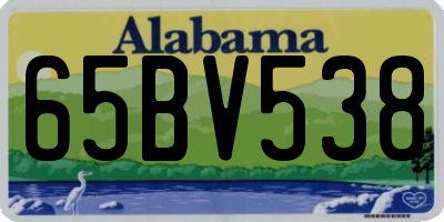 AL license plate 65BV538