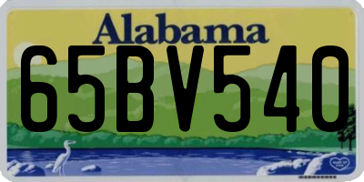 AL license plate 65BV540