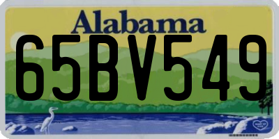 AL license plate 65BV549