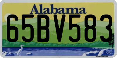 AL license plate 65BV583
