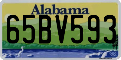 AL license plate 65BV593