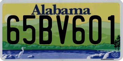 AL license plate 65BV601
