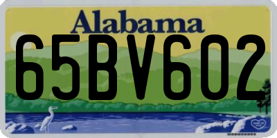 AL license plate 65BV602