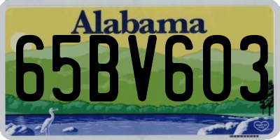 AL license plate 65BV603