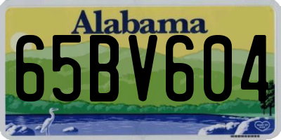 AL license plate 65BV604